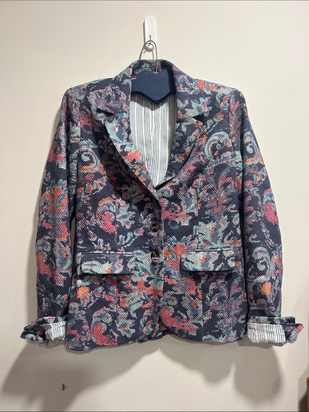 Sundance colorful boho blazer size small